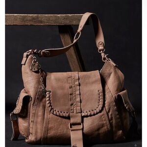 Free People Leigh Distressed Leather Tote